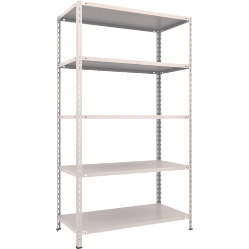 ＴＲＵＳＣＯ 軽量棚 中棚ボルトレス型 1200×600×2100 5段 ネオグレー 1台(L74W-15-NG) 目安在庫=○