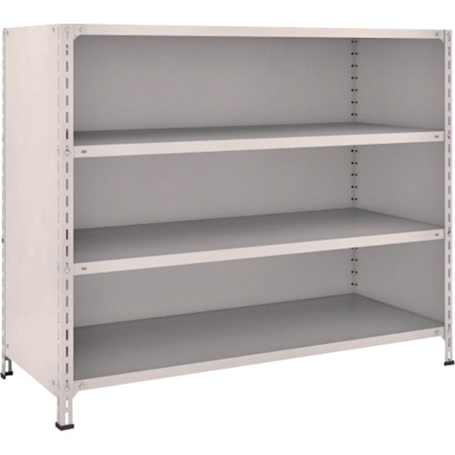 ＴＲＵＳＣＯ 軽量棚背板･側板付 W1500×D600×H1200 4段 ネオグレー 1台(45W-24-NG) 目安在庫=○