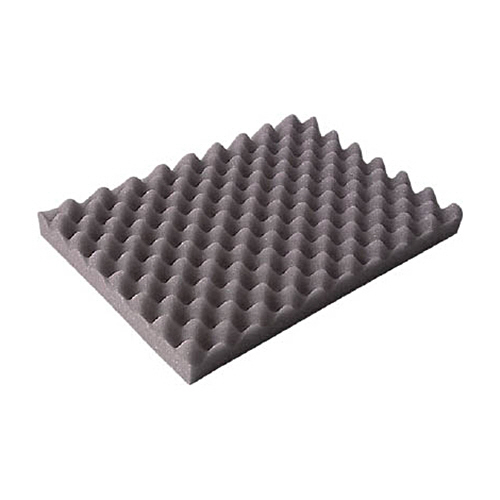 ＴＲＵＳＣＯ 波状加工ウレタンスポンジシート ハード 40mm 1m×1m 黒 1枚(TKWH-4010BK) 目安在庫=○