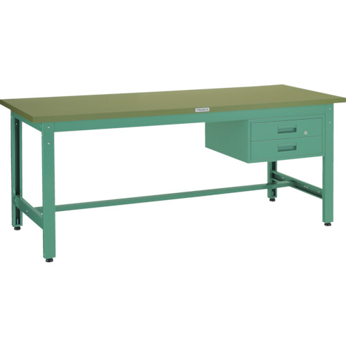ＴＲＵＳＣＯ GWS型作業台 900×600×H740 2段引出付 1台(GWS-0960F2) 取り寄せ商品
