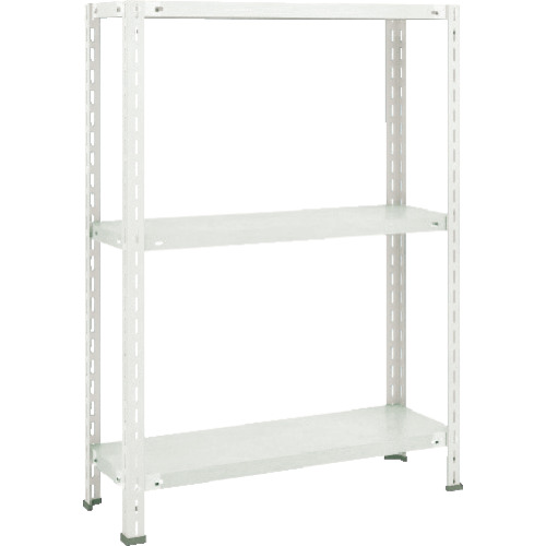 ＴＲＵＳＣＯ 軽量棚 中棚ボルトレス型 1200×300×1200 3段 ネオグレー 1台(L44V-13-NG) 取り寄せ商品