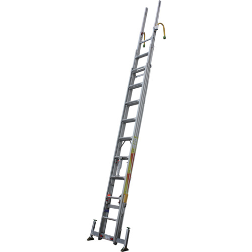 ナカオ 3連伸縮ハシゴ レン太 9m アウトリガー 屋根上セット付 1台(3REN-9.0Y) 取り寄せ商品