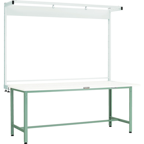 ＴＲＵＳＣＯ RAE型作業台 900×600 ツールハンガー付 ヤンググリーン 1台(RAE-0960THN YG) 取り寄せ商品