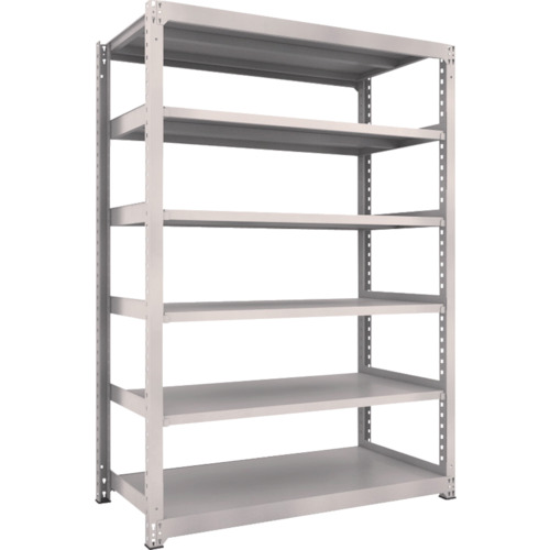 ＴＲＵＳＣＯ M3型中量棚 1500×721×H2100 6段 単体 ネオグレー 1台(M3-7576-NG) 目安在庫=○