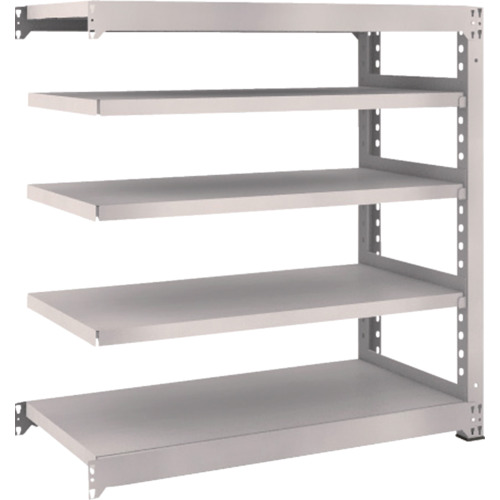 ＴＲＵＳＣＯ M5型中量棚 1200×571×H1200 5段 連結 ネオグレー 1台(M5-4465B-NG) 目安在庫=○