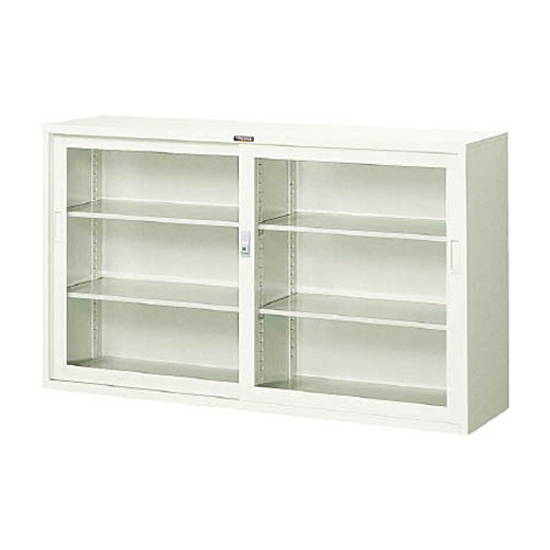 ＴＲＵＳＣＯ スタンダード書庫(奥行400)ガラス引違 1500×高さ880 1台(N305G) 取り寄せ商品