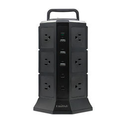 プリンストン タワー型PD65W対応OAタップ(PPS-PD65TW) 取り寄せ商品