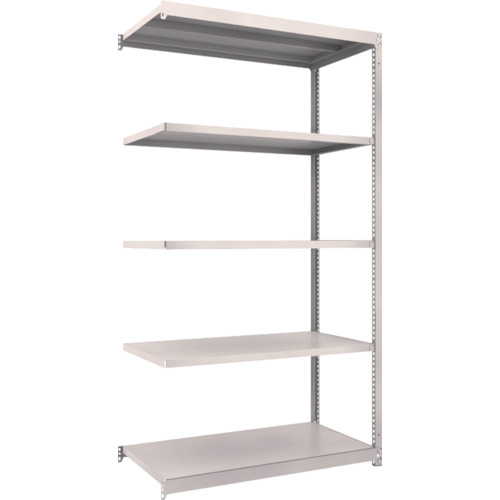ＴＲＵＳＣＯ M1.5型軽中量棚 1160×595×2100 5段 連結 ネオグレー 1台(M1.5-7465B-NG) 目安在庫=○