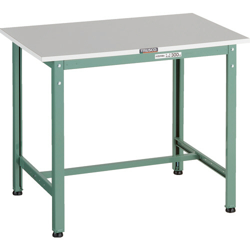 ＴＲＵＳＣＯ RAE2型作業台 天板 900×750×H740mm 脚部:グリーン 1台(RAE2-0975) 取り寄せ商品 35,156円