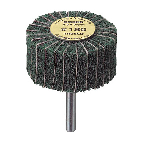 ＴＲＵＳＣＯ ナイロンミックスホイール(軸径φ6mm) #180 1箱(5個)(FM8025#180) 目安在庫=○