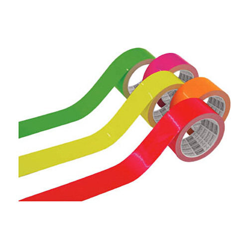 ＴＲＵＳＣＯ 蛍光ラインテープ100mm×10m レッド 1巻(TLK10010R) 目安在庫=○