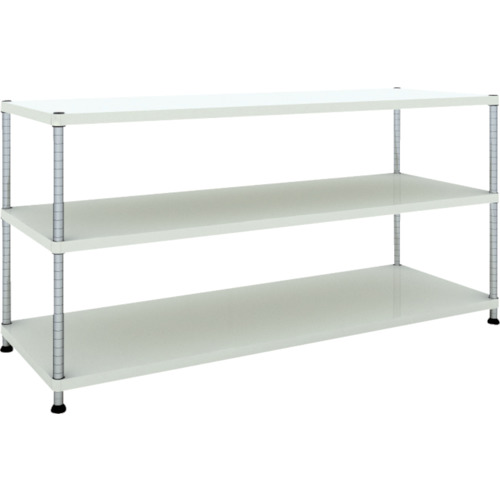 ＴＲＵＳＣＯ フェニックスラック 1800×600 3段 ホワイト 1台(PER-3663-W) 取り寄せ商品