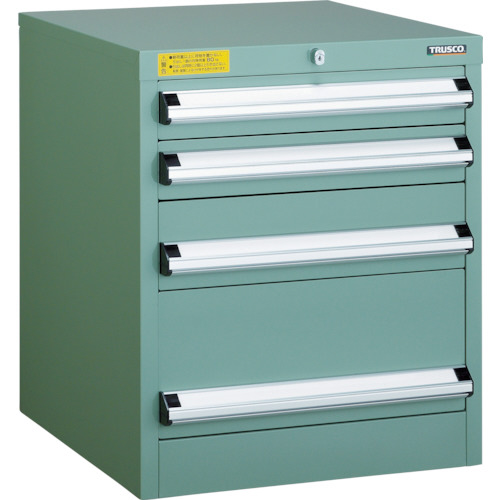 ＴＲＵＳＣＯ VE5S型キャビネット 500×550×H600 引出4段 1台(VE5S-607) 取り寄せ商品