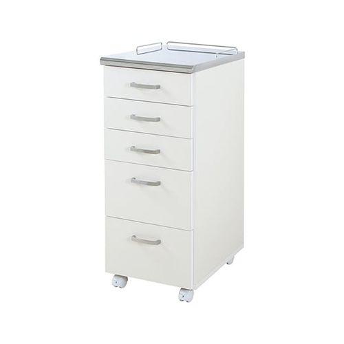 デンタルワゴン 350×420×860mm ホワイト (1台)(7-2833-01) 取り寄せ商品
