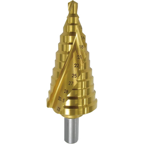大見工業 スパイラルタケノコドリル(2枚刃TiNコーティング) 12段 1本(TKS633G) 取り寄せ商品