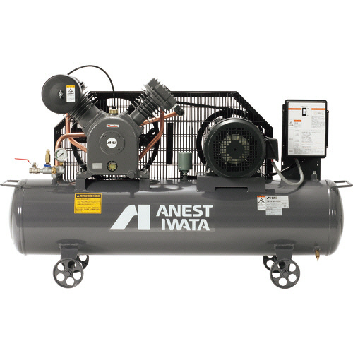 アネスト岩田 レシプロコンプレッサ(タンクマウント･オイルタイプ) 60Hz 1台(TLP37EG-10M6) 取り寄せ商品