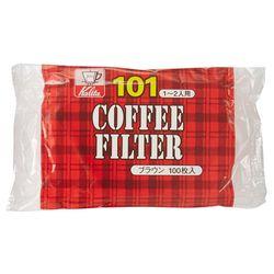 KALITA （カリタ） コーヒーフィルター 101濾紙 100枚入 ブラウン【80セット】(4901369111078 ×80) 取り寄せ商品