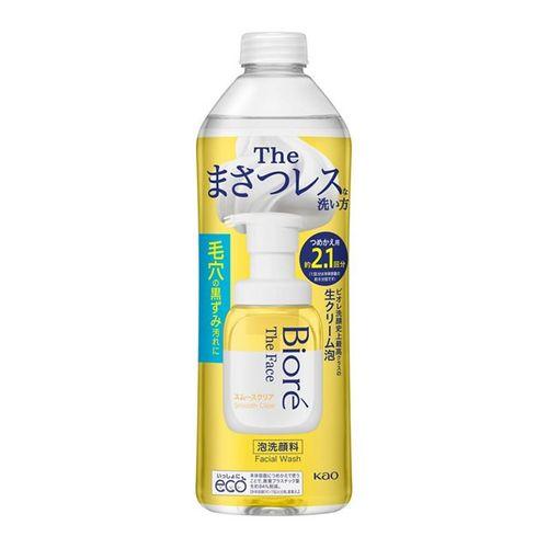 花王（kao） ビオレ ザフェイス 泡洗顔料 スムースクリア つめかえ用 340ml ×24セット(4901301414397 x24) 取り寄せ商品