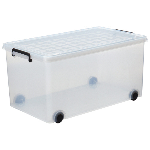 天馬 インロック350L W440×D740×H350mm クリア 1セット(5個)(ｲﾝﾛﾂｸ350L) 取り寄せ商品