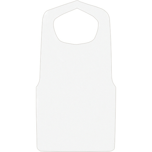 不織布エプロン 白 1セット(900枚:30枚×30パック)(4957470032917 x30) 取り寄せ商品