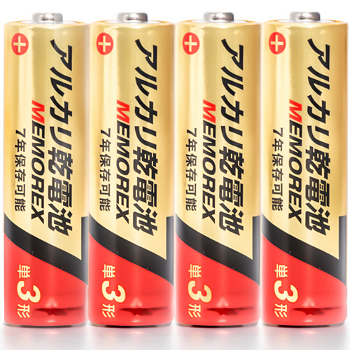メモレックス・テレックス アルカリ乾電池 単3形 1セット(400本:40本×10パック)(4959058091606 x10) 取り寄せ商品