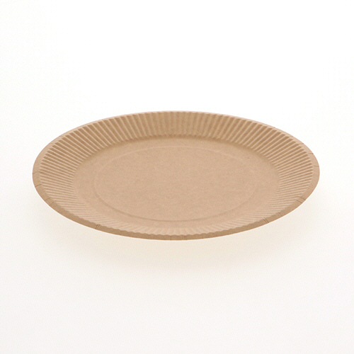 シモジマ クラフトペーパープレート 18cm 1セット(2400枚:30枚×80パック)(4901755662986 x80) 取り寄せ商品