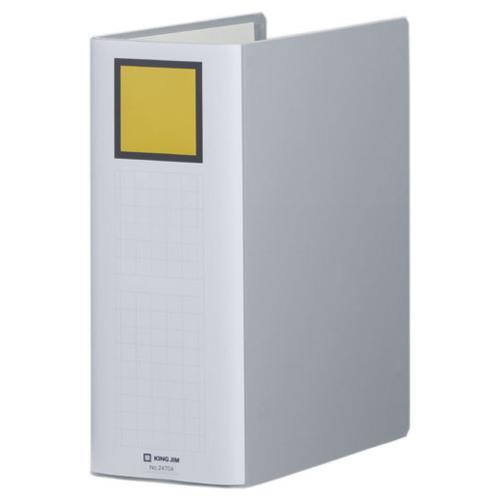 キングジム キングファイル スーパードッチ(脱･着)イージーA4タテ100mmとじ 背幅116mmグレー 1セット(10冊)(4971660018765 x10) 取り寄せ商品