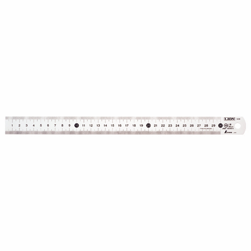 ライオン事務器 ステンレス直線定規 60cm 1セット(10本)(4903331271520 x10) 取り寄せ商品