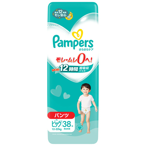 P&amp;G パンパース さらさらケアパンツ スーパージャンボ ビッグXL 1セット(152枚:38枚×4パック)(4902430148948 x4) 取り寄せ商品