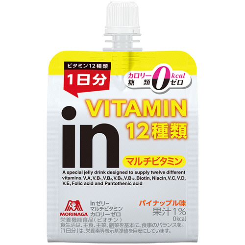 森永製菓 inゼリー マルチビタミンカロリーゼロ 150g 1ケース(36パック)(4902888731686 x36) 取り寄せ商品