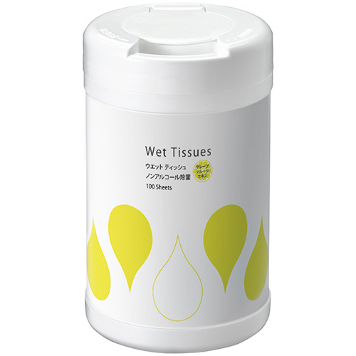 TPS ノンアルコール除菌ウエットティッシュ ボトル本体 1セット(2000枚:100枚×20本)(4589585756077 x20) 取り寄せ商品
