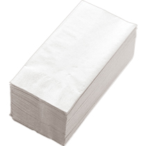 カラーナプキン 2PLY 8つ折 白無地 1セット(2000枚:50枚×40パック)(4589585767073 x40) 取り寄せ商品