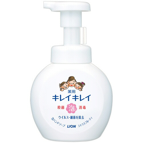 ライオン キレイキレイ 薬用 泡ハンドソープ シトラスフルーティの香り 本体 250ml 1セット(20個)(4903301176848 x20) 取り寄せ商品