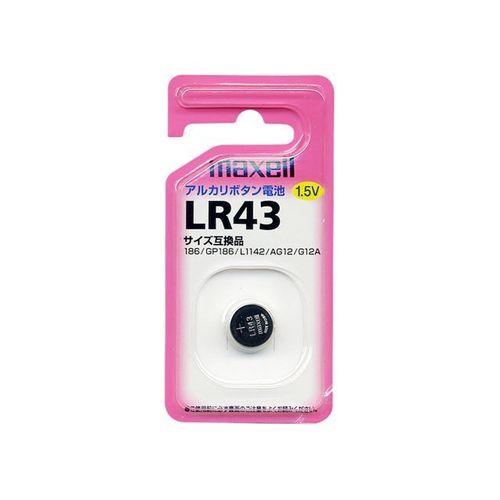 マクセル Maxell アルカリボタン電池 LR43-1BS 100パック(4902580100810x100) 取り寄せ商品 10,803円