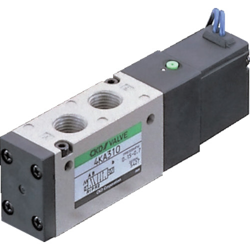 ＣＫＤ 4Kシリーズパイロット式5ポート弁セレックスバルブ 1個(4KA210-06-B-DC24V) 取り寄せ商品 8,931円