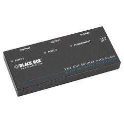 ブラックボックス・ネットワークサービス オーディオ付 HDCP DVI-D スプリッタ 1X2 AVSP-DVI1X2 取り寄せ商品