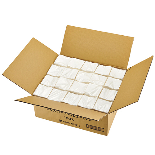 カルタス ビズーレ ポリ入りハーフティッシュ 50組/個 1セット(300個:100個×3ケース)(4903105500054 x3) 取り寄せ商品