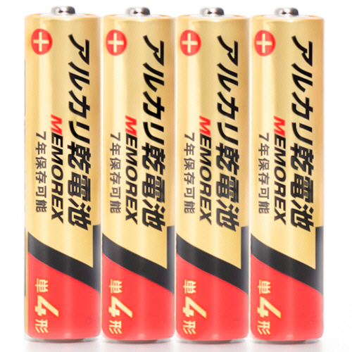 メモレックス・テレックス アルカリ乾電池 単4形 1セット(400本:40本×10パック)(4959058091620 x10) 取り寄せ商品