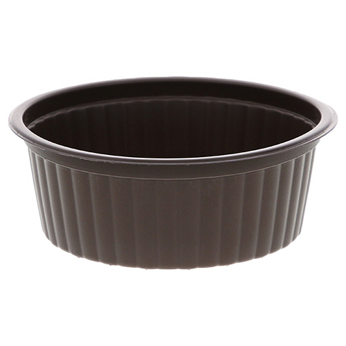 シモジマ 食品容器 ベイクック BAKEQ 本体 96φ 180cc 茶 1セット(2000個:50個×40パ(4901755647723 x40) 取り寄せ商品