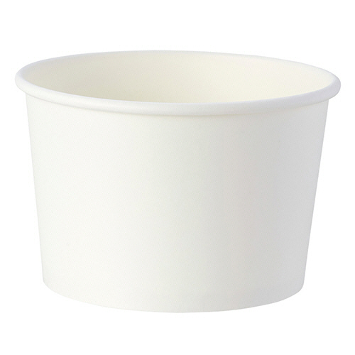 シモジマ 食品容器 アイスカップ ホワイト 115-480 1セット(500個:25個×20パック)(4901755662283 x20) 取り寄せ商品