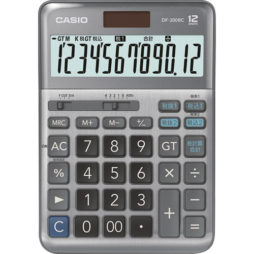 カシオ 軽減税率電卓 12桁 デスクタイプ 1セット(3台)(4549526608438 x3) 取り寄せ商品