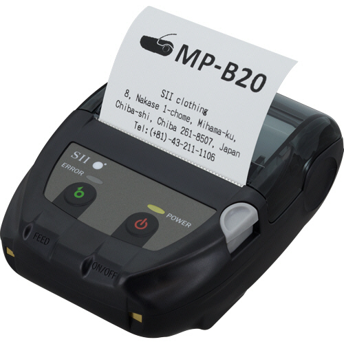 セイコーインスツル 業務用モバイルプリンタ 1台(MP-B20-B02JK1-74) 取り寄せ商品