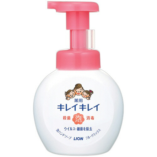 ライオン キレイキレイ 薬用 泡ハンドソープ フルーツミックスの香り 本体 250ml 1セット(20個)(4903301240990 x20) 取り寄せ商品