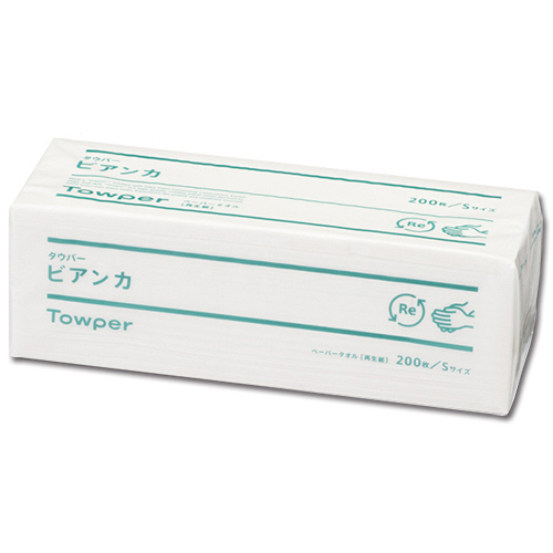 日本製紙クレシア ペーパータオル タウパービアンカ S 200枚/パック 1セット(35パック)(4902092779719 x35) 取り寄せ商品
