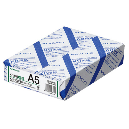 コクヨ KB用紙(共用紙) A5 1セット(5000枚:500枚×10冊)(4901480227771 x10) 取り寄せ商品