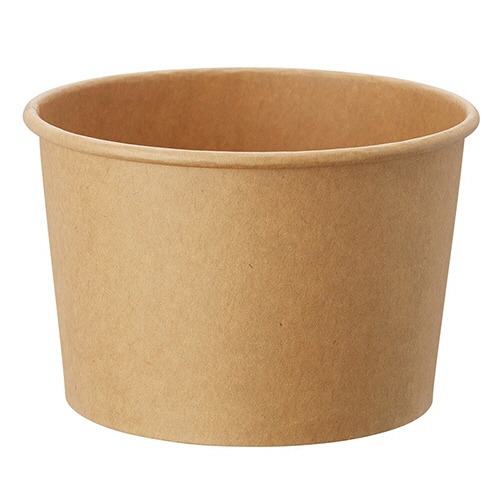シモジマ 食品容器 アイスカップ クラフト 115-480 1セット(500個:25個×20パック)(4901755662450 x20) 取り寄せ商品