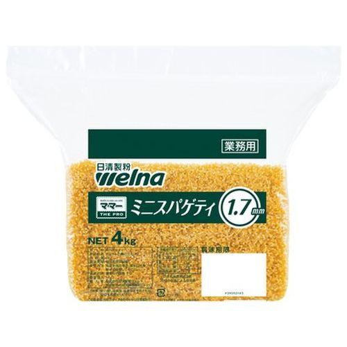 日清製粉ウェルナ 業務用 ママー ミニスパゲティ１．７ｍｍ ４ｋｇ ×4個セット(4902110395921 x4) 取り寄せ商品