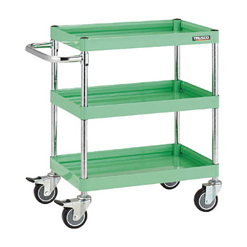 ＴＲＵＳＣＯ ファルコンワゴン750×500 ウレタン車輪 ヤンググリーン 1台(FAW-773U-YG) 取り寄せ商品 61,746円