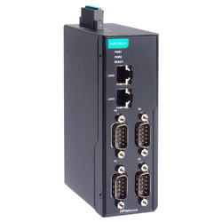 ＭＯＸＡ DINレール 4ポート シリアルデバイスサーバー アイソレーション(NPORT IA5450I-G2-T) 取り寄せ商品