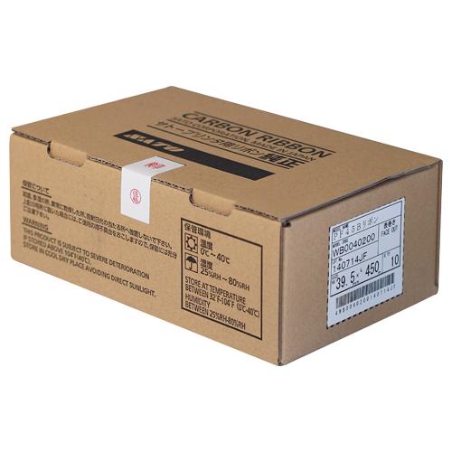 サトー SATOC用プリンタリボン 39.5mm×450m WB0040200 1箱(10巻) 取り寄せ商品